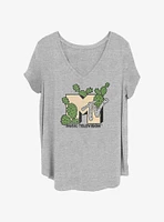 MTV Succulents Logo Womens T-Shirt Plus