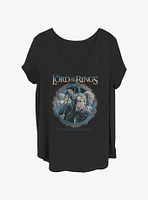 the Lord of Rings Four Friends Womens T-Shirt Plus