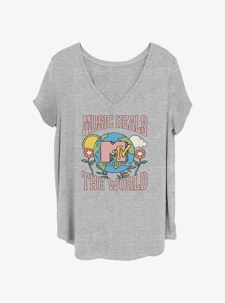 MTV Music Heals Womens T-Shirt Plus