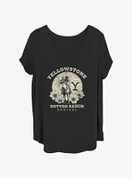 Yellowstone Dutton Ranch Montana Womens T-Shirt Plus