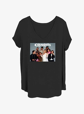 Clueless Cast Group Womens T-Shirt Plus