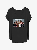 Clueless Cast Group Womens T-Shirt Plus