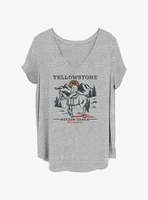 Yellowstone Dutton Ranch Sunset Womens T-Shirt Plus