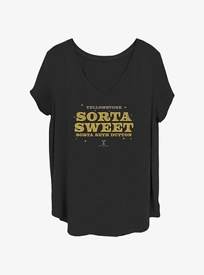 Yellowstone Sorta Sweet Womens T-Shirt Plus