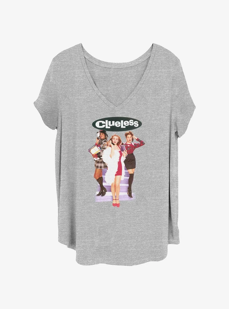 Clueless Big Clue Womens T-Shirt Plus