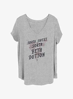 Yellowstone Sorta Sweet Beth Womens T-Shirt Plus