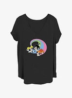 The Powerpuff Girls Flying Womens T-Shirt Plus