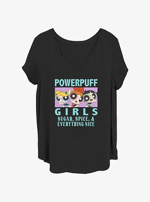 The Powerpuff Girls Panel Womens T-Shirt Plus