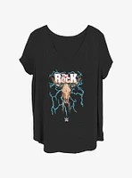 WWE Rock Bull Skull Womens T-Shirt Plus