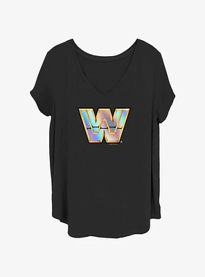 WWE Wrestlemania Shine Logo Womens T-Shirt Plus