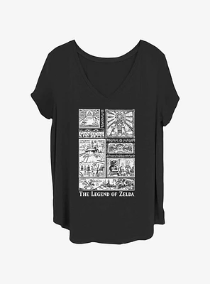 Nintendo The Legend Womens T-Shirt Plus