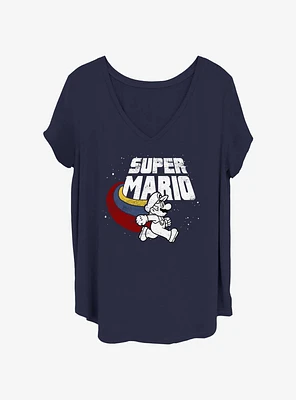 Nintendo Mario Fly By Womens T-Shirt Plus