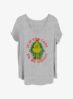 Dr. Seuss Too Late Womens T-Shirt Plus