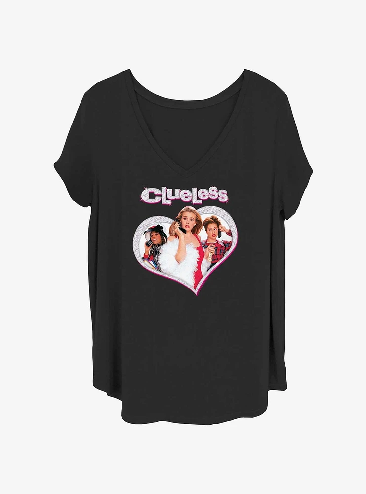 Clueless Sparkle Womens T-Shirt Plus