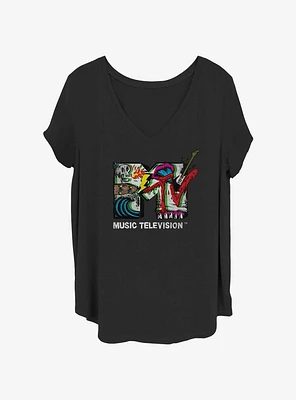 MTV Punk Vibes Womens T-Shirt Plus