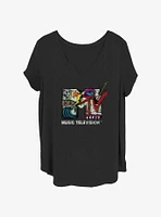 MTV Punk Vibes Womens T-Shirt Plus