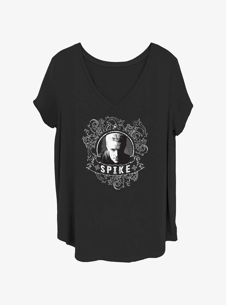 Buffy The Vampire Slayer Spike Bust Womens T-Shirt Plus