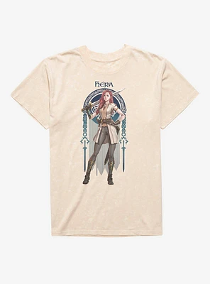 The Lord Of Rings: War Rohirrim Hera Mineral Wash T-Shirt