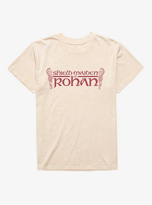 The Lord Of Rings: War Rohirrim Shield Maiden Rohan Mineral Wash T-Shirt