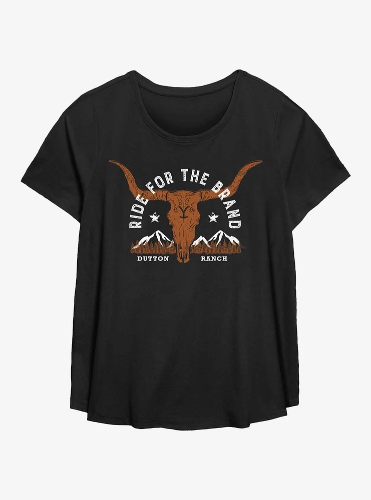 Yellowstone Ride For The Brand Womens T-Shirt Plus