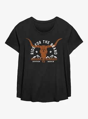 Yellowstone Ride For The Brand Womens T-Shirt Plus