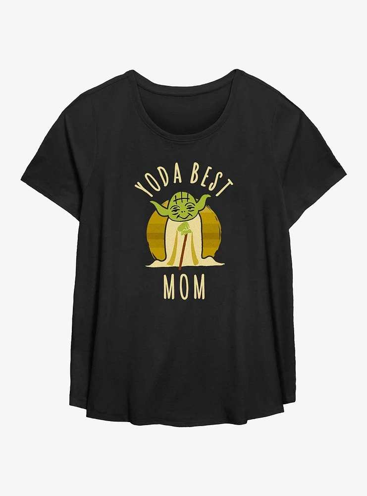 Star Wars Best Mom Yoda Says Womens T-Shirt Plus