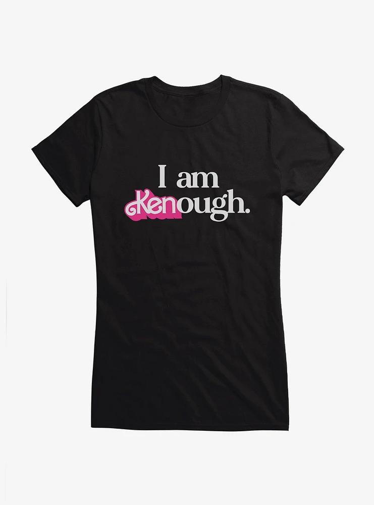 Barbie Movie I Am Kenough Girls T-Shirt