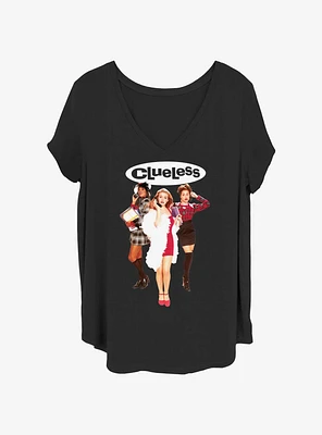 Clueless Trio Cutout Girls T-Shirt Plus