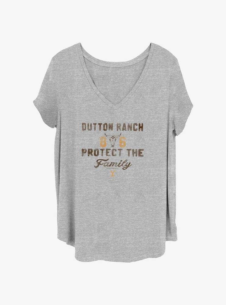 Yellowstone Painted Ranch Girls T-Shirt Plus