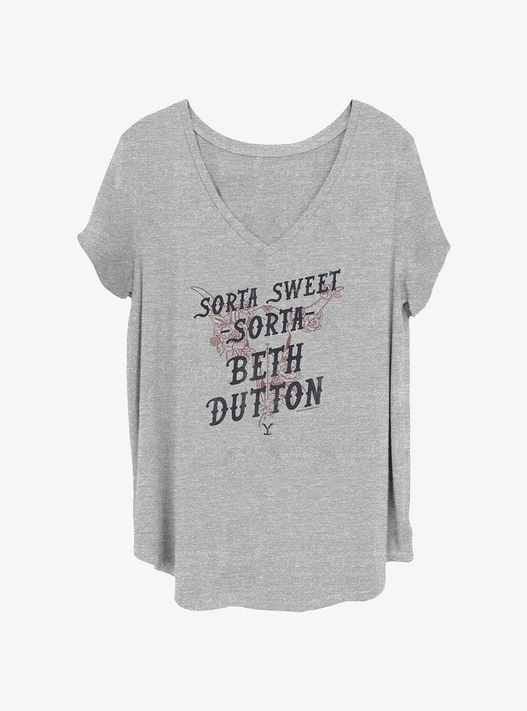 Yellowstone Sorta Sweet Beth Girls T-Shirt Plus