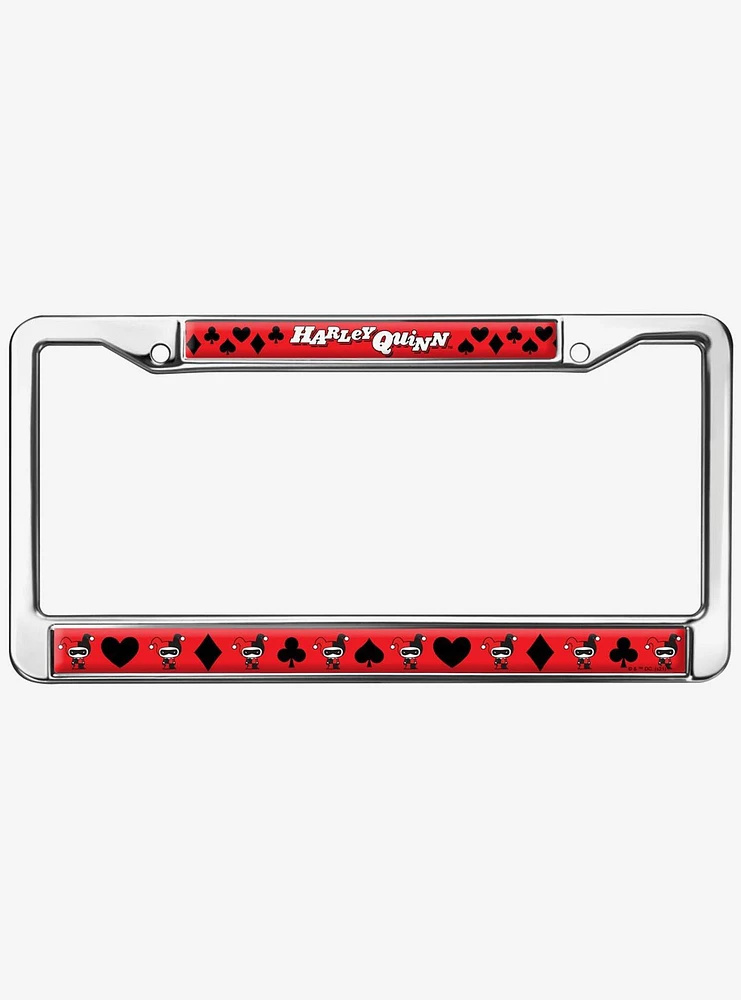 DC Comics Harley Quinn Chibi Metal License Plate Frame