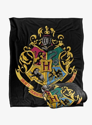 Harry Potter Hogwarts Crest 50x60" Throw Blanket