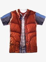 Back to the Future Marty McFly Vest Costume Sublimated T-Shirt