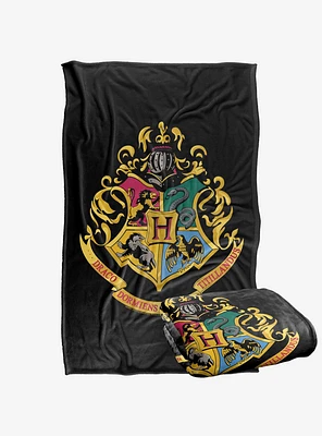 Harry Potter Hogwarts Crest 36x58" Throw Blanket