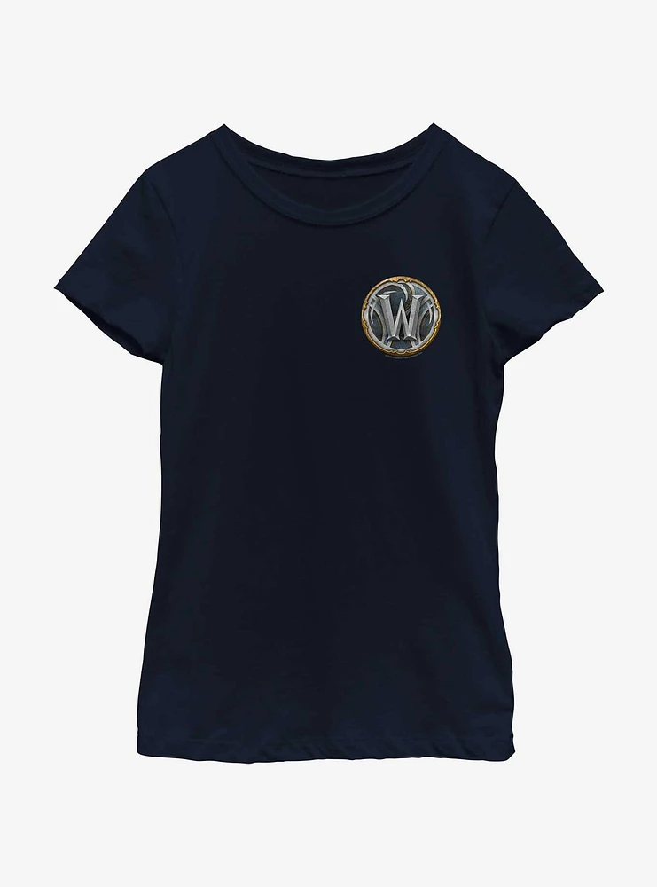 World of Warcraft Adorned W Logo Youth Girls T-Shirt