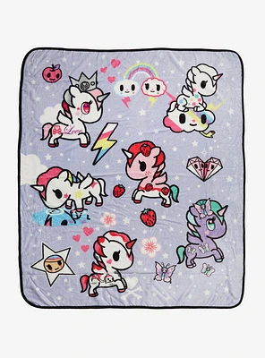 tokidoki Unicorno Icons Purple Throw — BoxLunch Exclusive