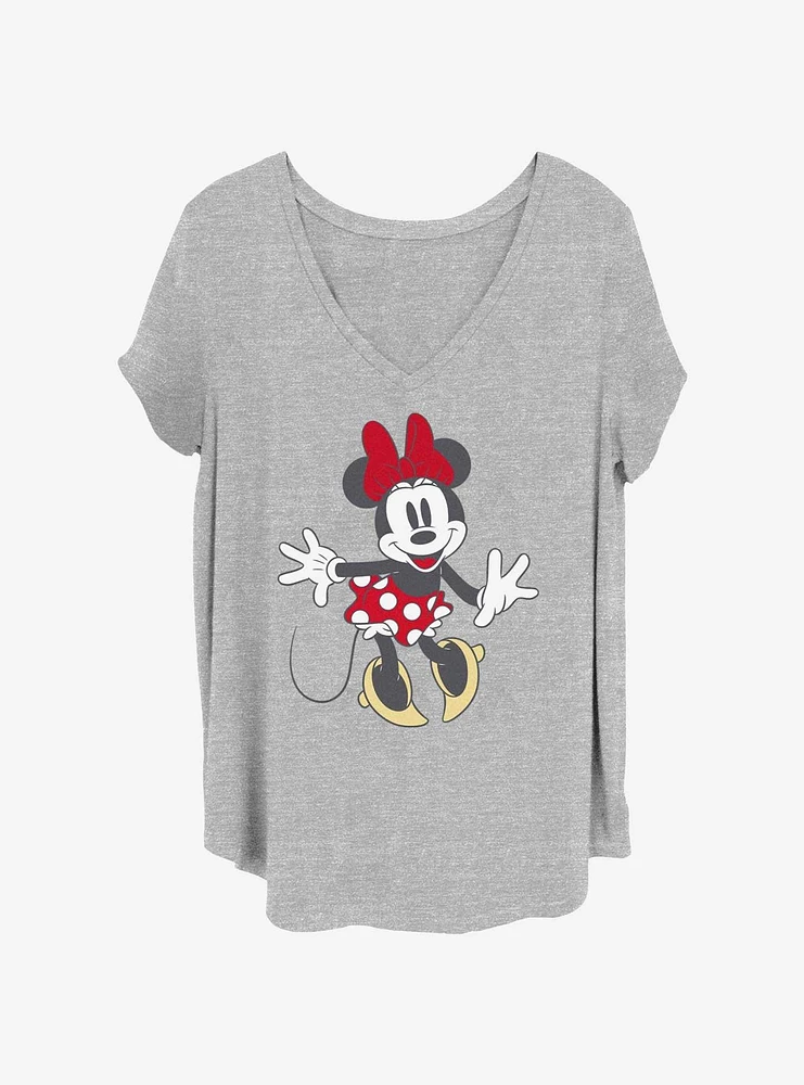 Disney Minnie Mouse Pose Womens T-Shirt Plus