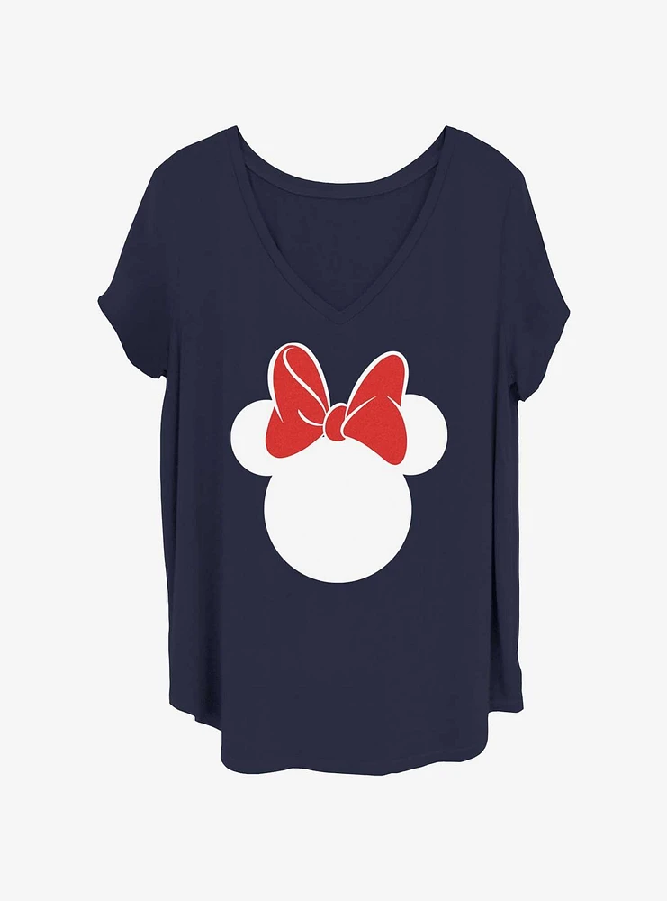 Disney Minnie Mouse Classic Ears Womens T-Shirt Plus