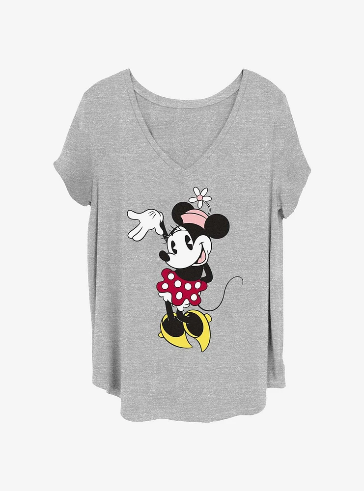 Disney Minnie Mouse Wave Womens T-Shirt Plus