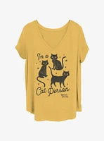 Disney Hocus Pocus Cat Person Womens T-Shirt Plus