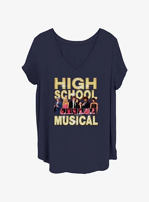 Disney High School Musical Boxes Group Cast Womens T-Shirt Plus