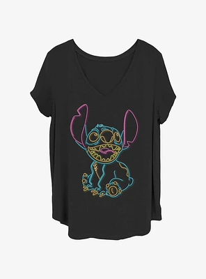 Disney Lilo & Stitch Neon Womens T-Shirt Plus