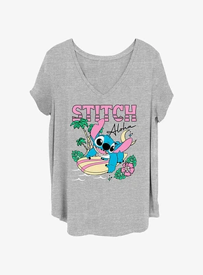 Disney Lilo & Stitch Aloha Womens T-Shirt Plus