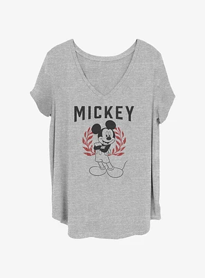 Disney Mickey Mouse Collegiate Womens T-Shirt Plus