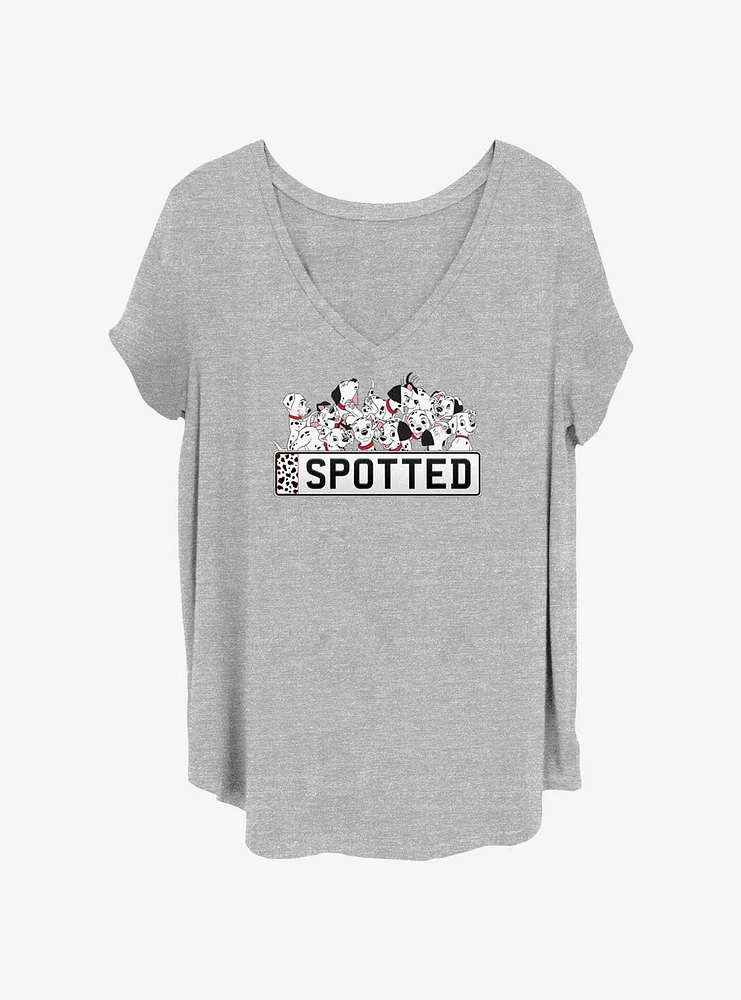 Disney 101 Dalmatians Spotted Womens T-Shirt Plus