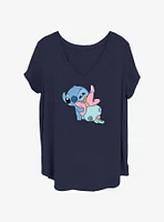 Disney Lilo & Stitch Scrump Baby Bff Womens T-Shirt Plus