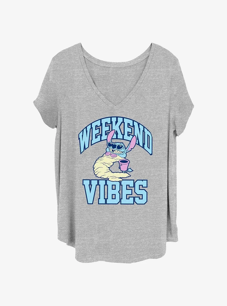 Disney Lilo & Stitch Weekend Vibes Womens T-Shirt Plus