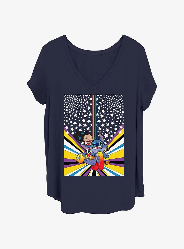 Disney Lilo & Stitch Max Womens T-Shirt Plus