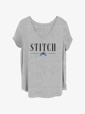 Disney Lilo & Stitch Title Womens T-Shirt Plus