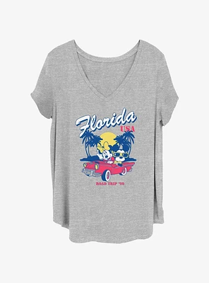 Disney Mickey Mouse And Minnie Road Trip Womens T-Shirt Plus